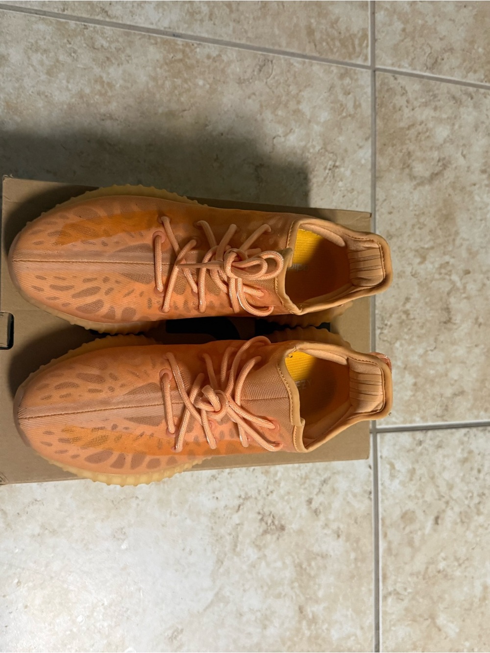 adidas Kids Orange Low-Top Lace-Up Sneakers